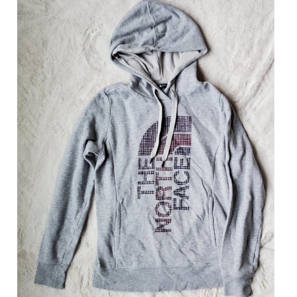 The North Face Gray Logo Hoodie